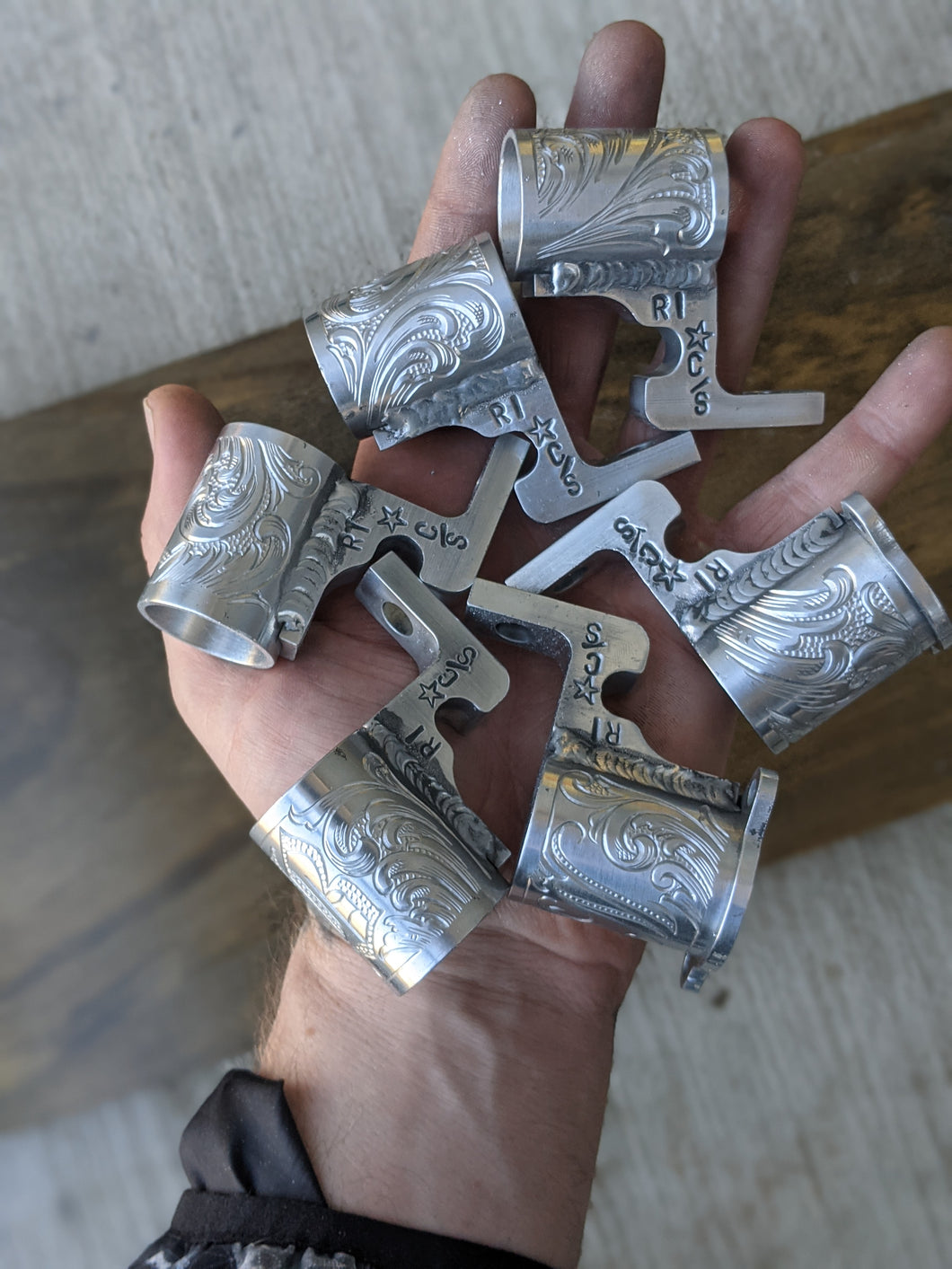 Hand engraved Gold ,Rose Gold ,Or Chrome Crickets